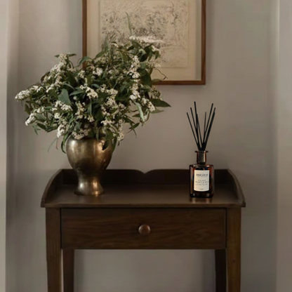 Velvet Peony & Oud amber reed diffuser 200ml, luxurious rose, peony and oud home fragrance