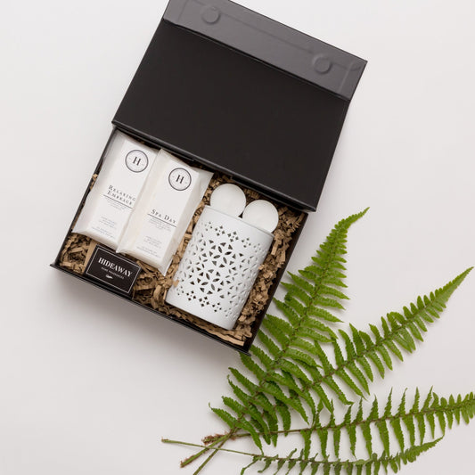 Wax Melt Starter Sustainable Luxury Gift Box - Hideaway Home Fragrances