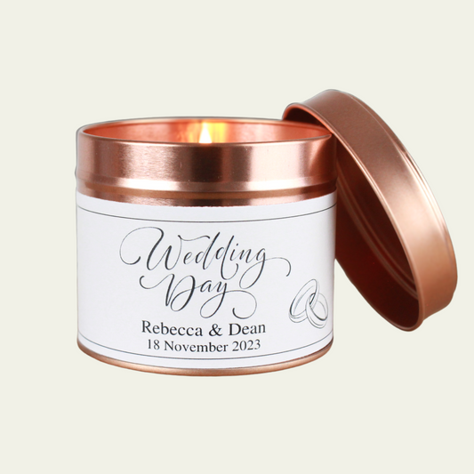 Wedding Day Personalised Gift for Couple - Hideaway Home Fragrances
