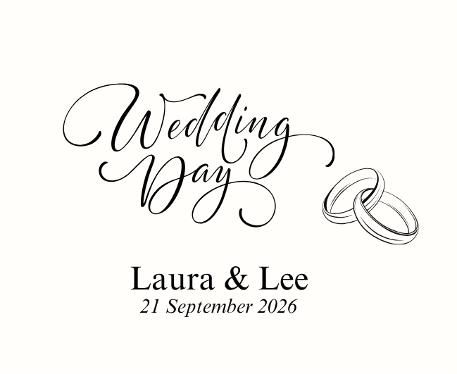 Elegant personalised wedding congratulations gift hamper for the happy couple with a luxury fragrance candle and room diffuser – Hideaway Home Fragrances