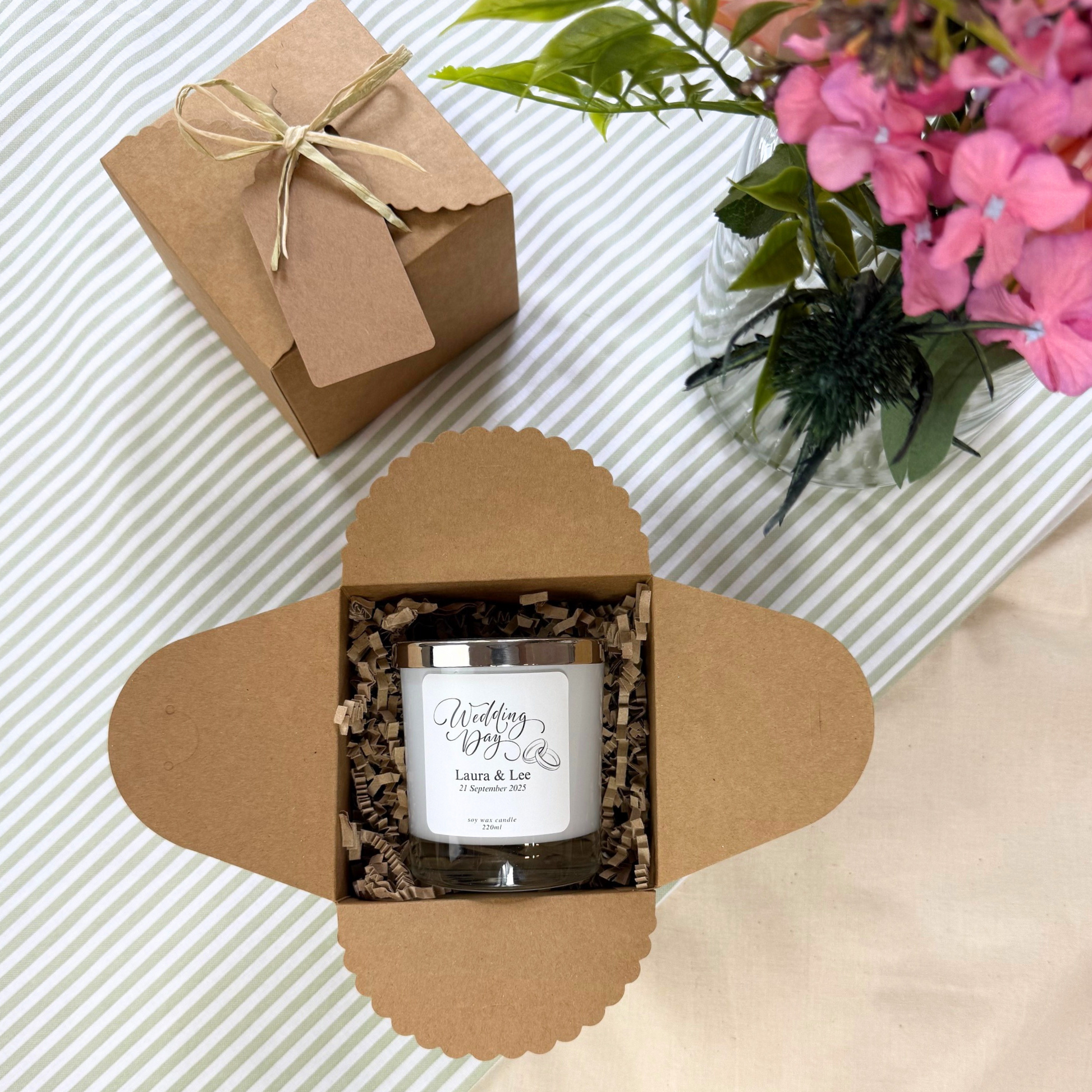 Thoughtful Wedding Day Keepsake Candle for Couples – Hideaway Home Fragrances