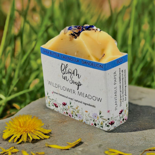 Wildflower Meadow shea butter soap with calendula and dandelion oils - Hideaway Home Fragrances