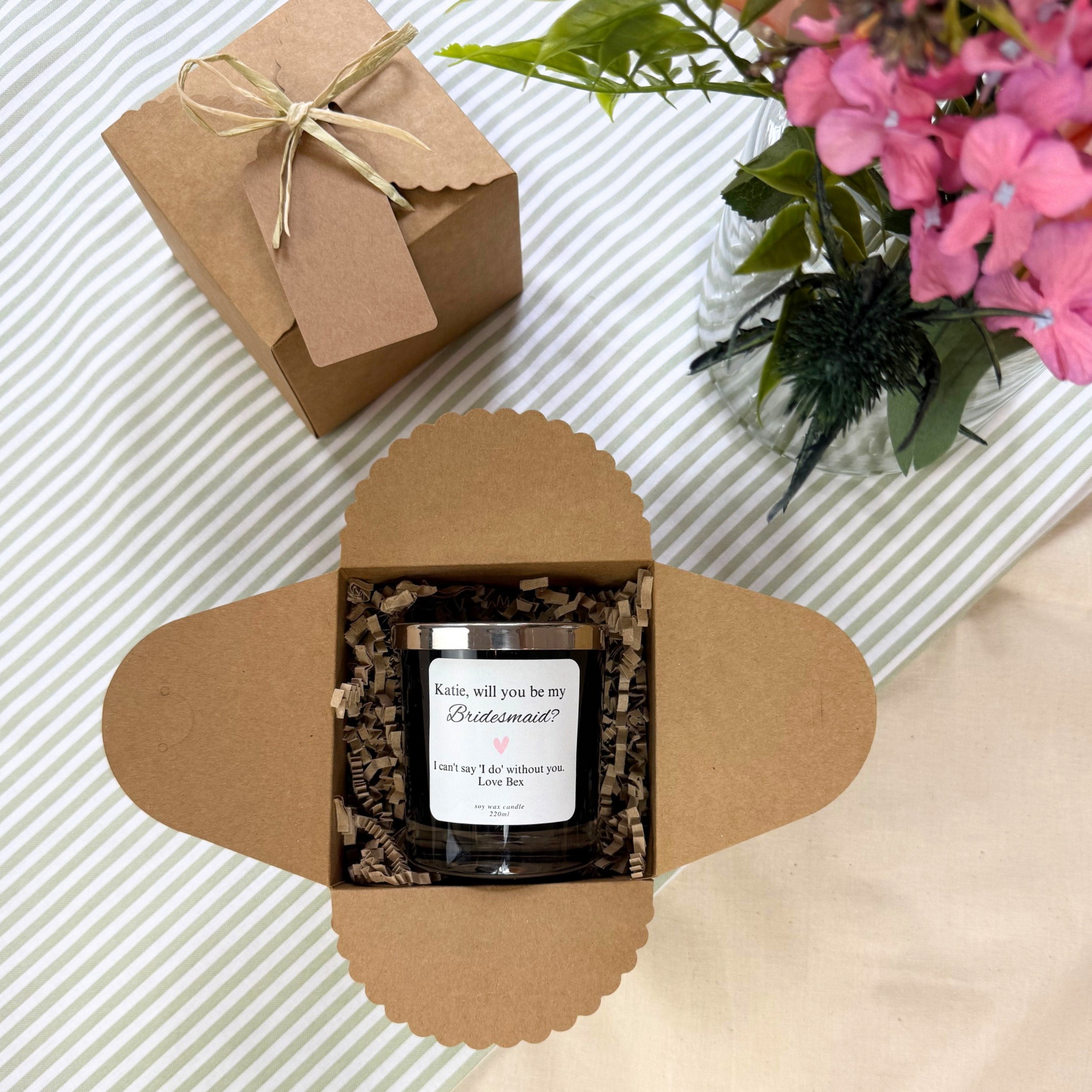 Thoughtful Bridesmaid Proposal Candle Gift for Special Friends – Hideaway Home Fragrances
