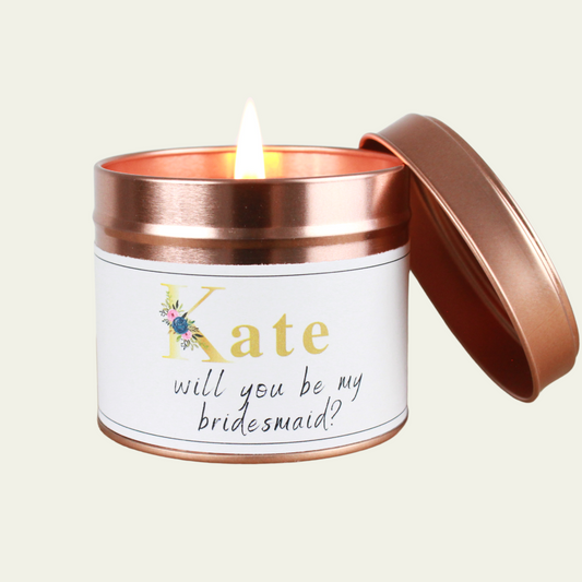Will you Be My Bridesmaid Candle Gift - Hideaway Home Fragrances