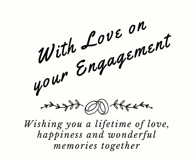 Close up of with love on your engagement luxury reed diffuser elegant thoughtful bridal shower or newlyweds gift - Hideaway Home Fragrances