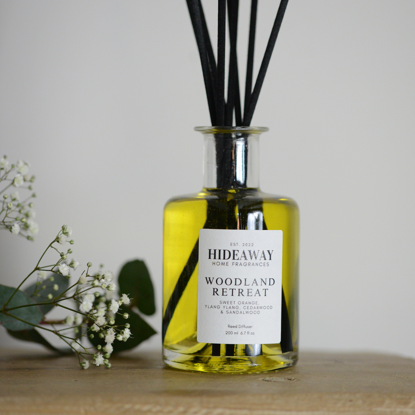 Woodland Retreat Reed Diffuser to refresh your mind and calm your spirit - Hideaway Home Fragrances