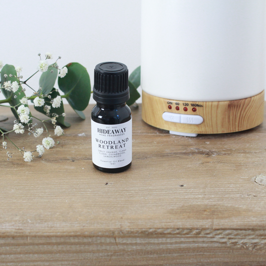 Woodland Retreat Essential Oil Blend 10ml to refresh your mind and calm your spirit - Hideaway Home Fragrances