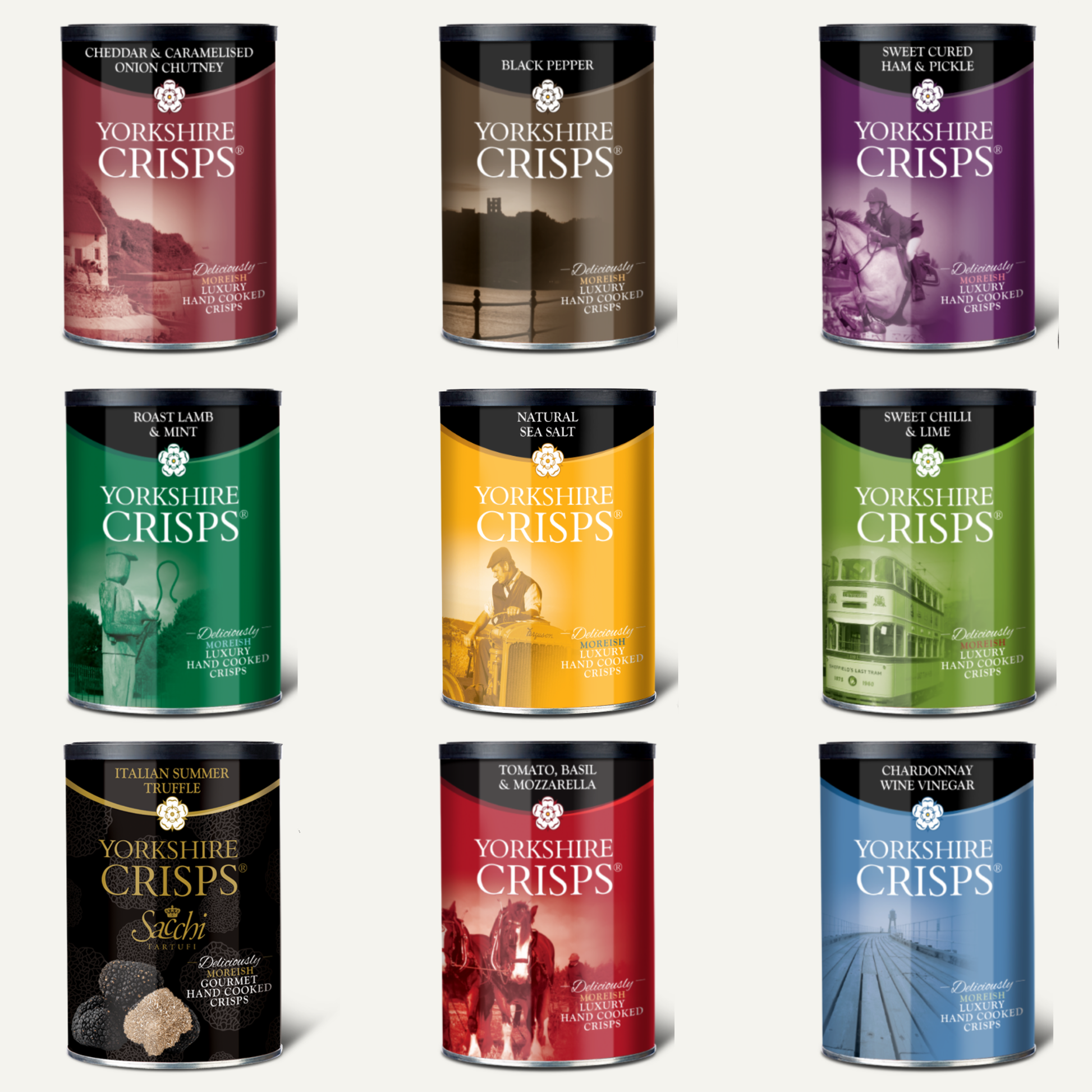 The Yorkshire Crisps award-winning luxury crisps, premium handcrafted snacks with exceptional flavour and crunch