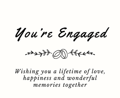 Close up of you're engaged luxury reed diffuser elegant romantic bridal shower or couples gift - Hideaway Home Fragrances