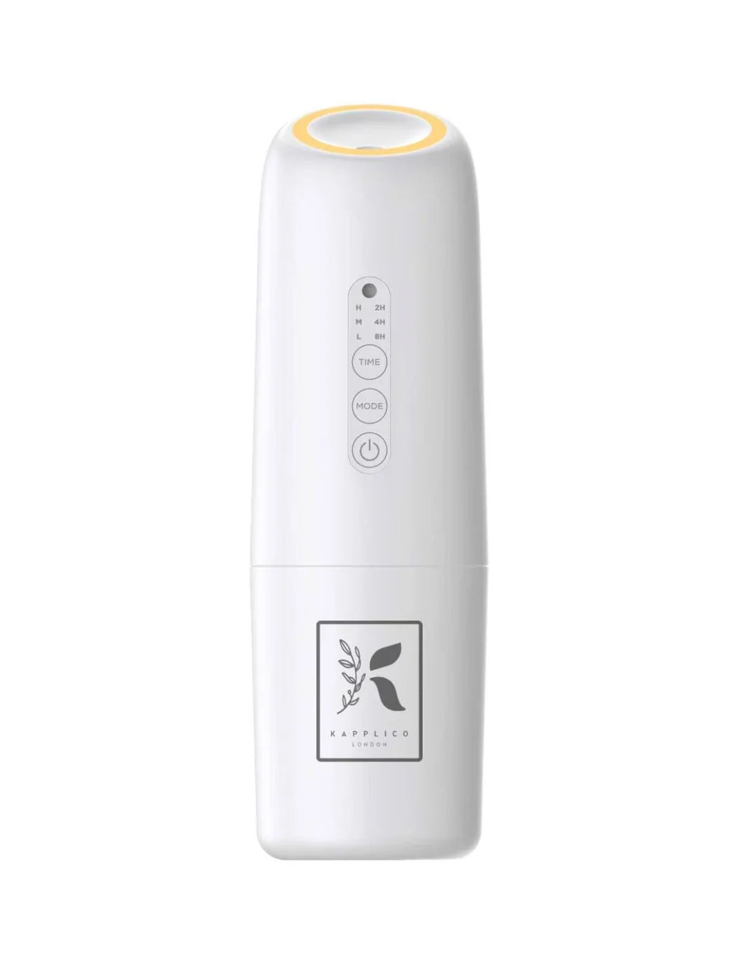 The Kapplico Waterless Plug-In Diffuser from Hideaway Home Fragrances active in a living room, quietly diffusing a fine, waterless aromatherapy mist.
