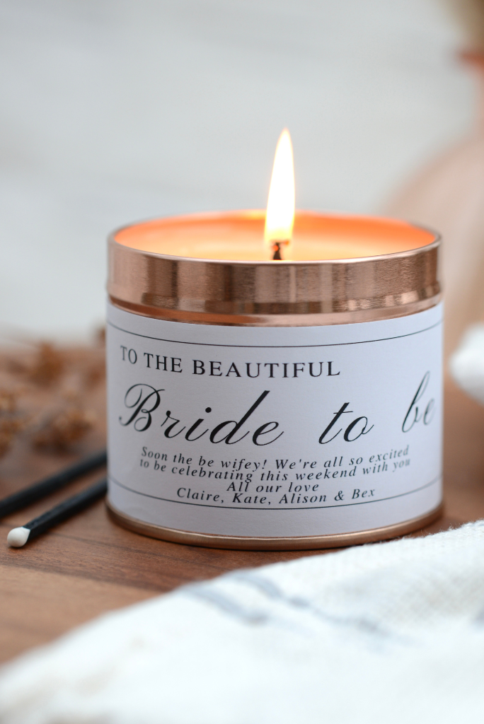 Beautiful Bride to Be - Personalised Candle Gift - Hideaway Home Fragrances