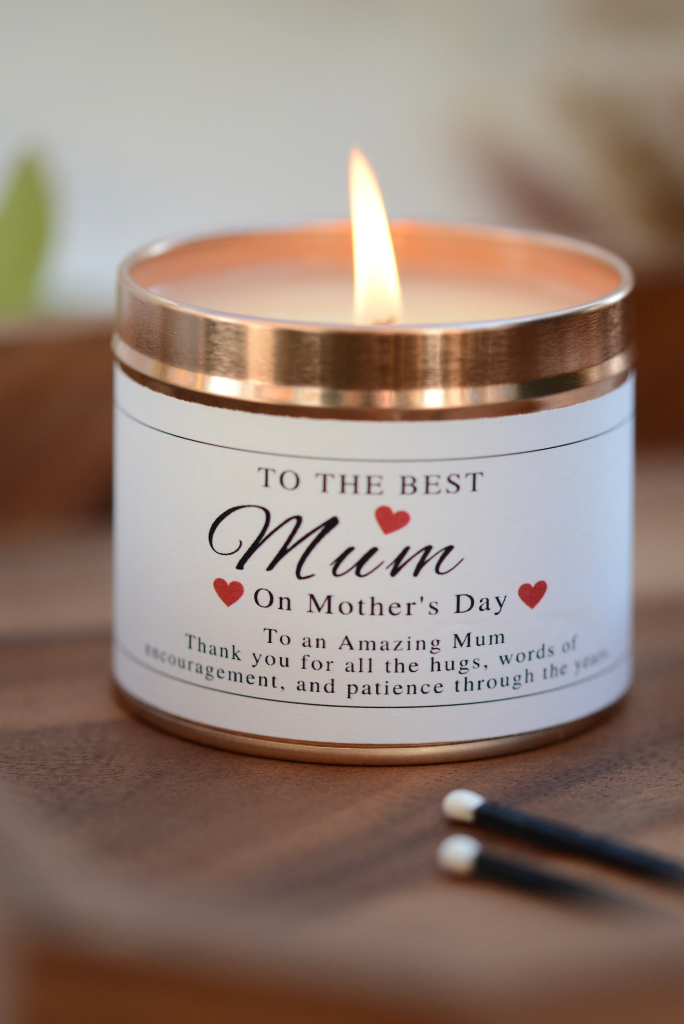 To the Best Mum Personalised Mothers Day Candle Gift - Hideaway Home Fragrances