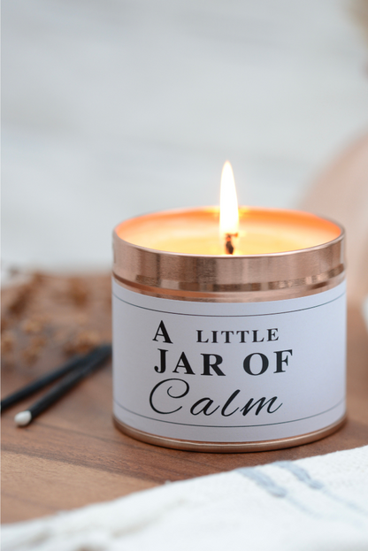 Funny Anxiety Candle Gift - Jar of Calm - Hideaway Home Fragrances