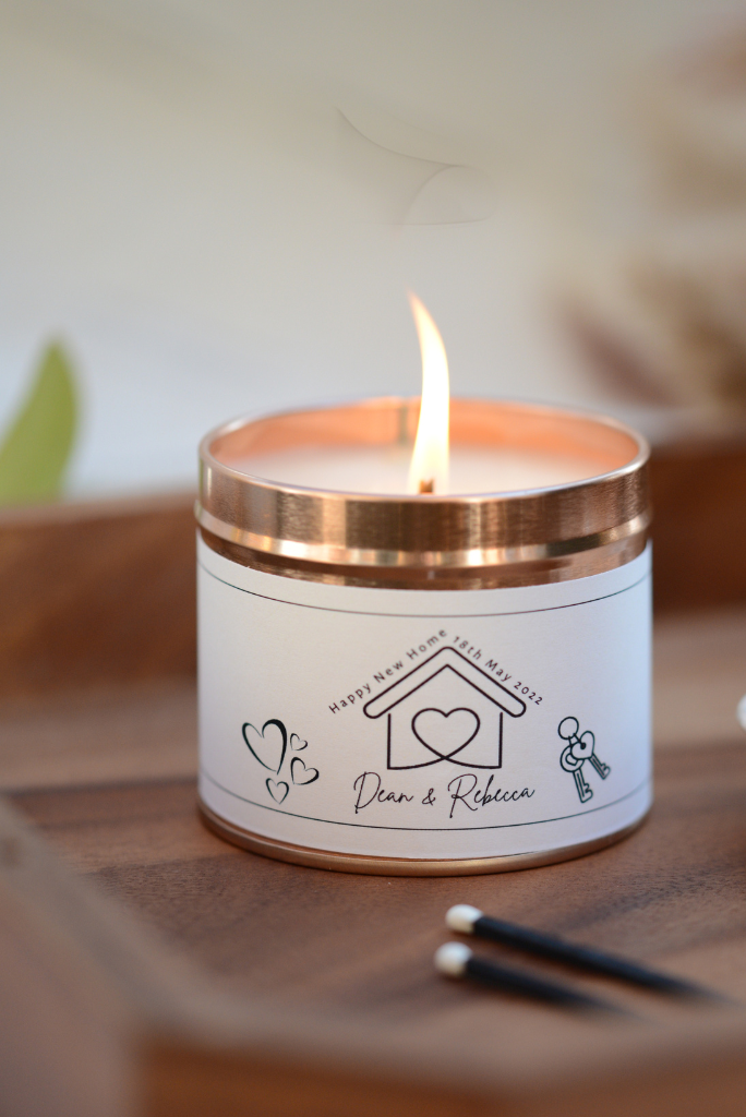 Happy New Home - Personalised Candle Gift - Hideaway Home Fragrances