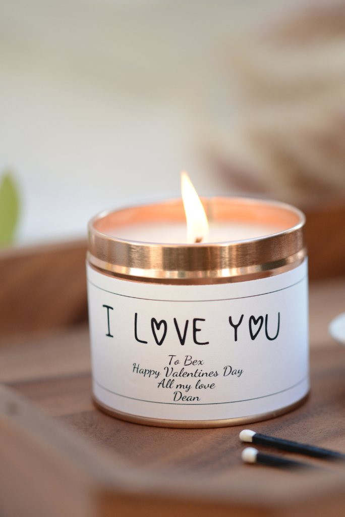 I Love You - Personalised Candle Gift - Hideaway Home Fragrances