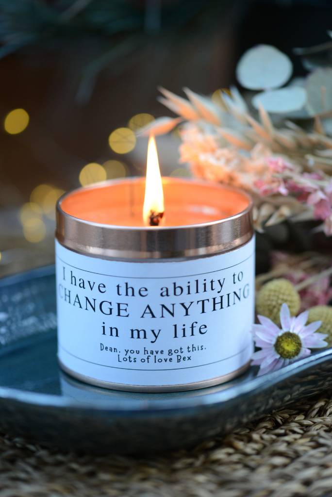 Anxiety Candle Gift - I have the ability to Change Anything - Hideaway Home Fragrances